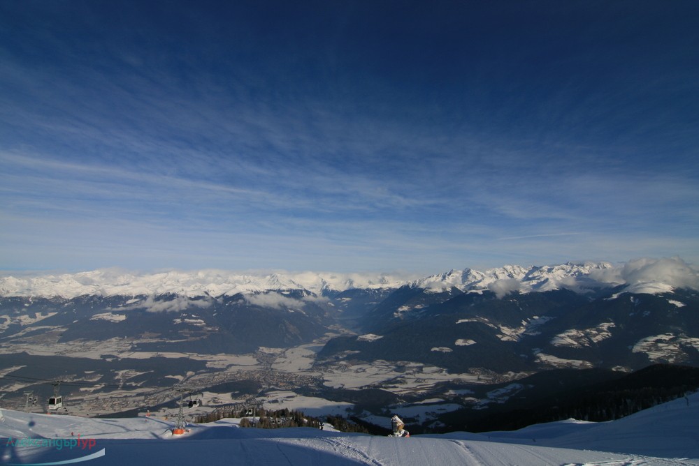 Алпите, изглед от върха на Кронплац

